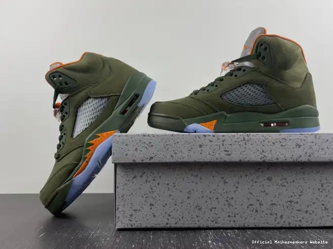Official Maikesneakers Olive Jordan 5 DD0587-308 Air 0518